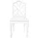 Fairfield White Lacquer Dining Chair