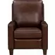 Fairview Elway Fudge Leather Push Thru The Arms Recliner