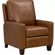 Fairview Oregan Oak Leather Push Thru The Arms Recliner