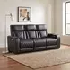 Fairway Black Double 84" Power Reclining Sofa