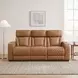 Fairway Brown Double 84" Power Reclining Sofa