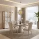 Fantosini Silver Mist Round Dining Room Set