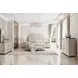 Fantosini Silver Mist and Cappuccino Upholstered Panel Bedroom Set
