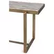 Rhodes Antique Brass and Marble Top Rectangular Console Table