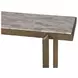 Rhodes Antique Brass and Marble Top Rectangular Console Table