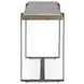 Rhodes Antique Brass and Marble Top Rectangular Console Table