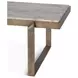 Rhodes Antique Brass and Marble Top Rectangular Cocktail Table