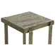 Rhodes Antique Brass and Marble Top Square Side Table