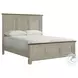 Bloomfield Medium Brown And Washed Stone King Panel Bed