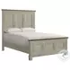 Bloomfield Medium Brown And Washed Stone Queen Panel Bed