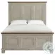 Bloomfield Medium Brown And Washed Stone Queen Panel Bed