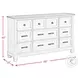 Bloomfield Medium Brown And Washed Stone 9 Drawer Dresser