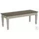 Bloomfield Medium Brown And Washed Stone Dining Bench