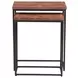 Astoria Brownstone and Gray Rectangular Nesting Side Table