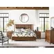 Woodmont Walnut 9 Drawer Flat Top Dresser with Rectangular Dornoch Mirror