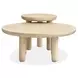 Sunset Cove Sanibel Brown Round Nesting Cocktail Table