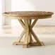 Rylie Natural Round Game Top Dining Room Set