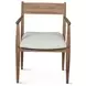 Provence Natural Brown and Beige Upholstered Dining Chair