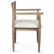Provence Natural Brown and Beige Upholstered Dining Chair
