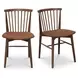 Marley Walnut Dining Chair Set of 2
