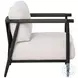 Muros Palazzo Cream Lounge Chair With Black Base