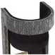 Adamina Abbington Black and Hobbes Night Upholstered Counter Height Stool