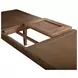 Calabasas Toffee Nut 96" Extendable Rectangular Dining Table