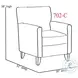 Elise Mundo Mystic Rounded Arms Accent Chair