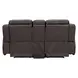 Maveric Bette Coffee 79" Zero Gravity Triple Power Reclining Loveseat with Console and USB Charging