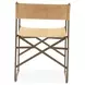 Lund Brown Upholstered Director Dining Chair