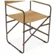 Lund Brown Upholstered Director Dining Chair
