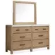 Plum Creek Sierra Brown and Elite Dove Upholstered Panel Bedroom Set