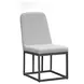 Nash Outdoor Dining Gray Upholstered Outdoor Side Chair Set of 2