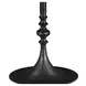 Bordeaux Black and Gray 36" Round Marble Top Bistro Table