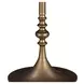 Bordeaux Retro Impulse and Antique Gold 36" Round Marble Top Bistro Table