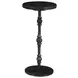 Rochester Green and Natural Round Marble Top Side Table