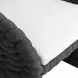 Salinas Dark Umber and White Performance Fabric Outdoor Arm Chair