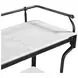 Calloway White and Black Rectangular Marble Top Console Table