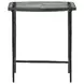 Calloway Black Rectangular Glass Top Side Table