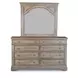 Highland Brown 8 Drawer Dresser and Mirror