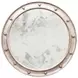 Federal Silver Leaf Round Wall Mirror