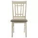 Mission Casuals Brown Upholstered Lattice Chair Set of 2