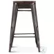 Rustic Revival Light Brown Industrial Bar Stool