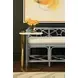 Ferguson Ivory Performance Cushion Bench In Rattan Light Blue Frame