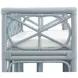 Ferguson Ivory Performance Cushion Bench In Rattan Light Blue Frame