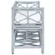 Ferguson Ivory Performance Cushion Bench In Rattan Light Blue Frame