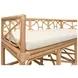 Ferguson Ivory Performance Cushion Bench In Rattan Frame