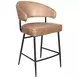 Brisbane Antique Ivory Leather Dover Counter Height Stool