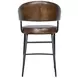 Brisbane Chestnut Leather Dover Counter Height Stool