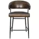Brisbane Chestnut Leather Dover Counter Height Stool